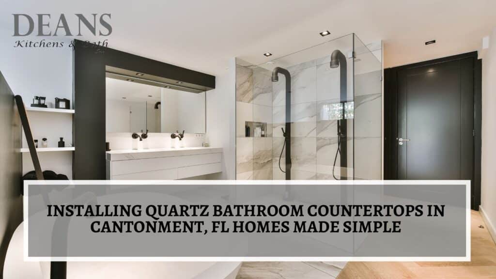 quartz bathroom countertops in Cantonment