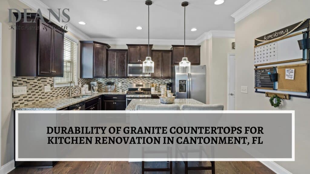 Granite countertops for kitchen renovation in Cantonment