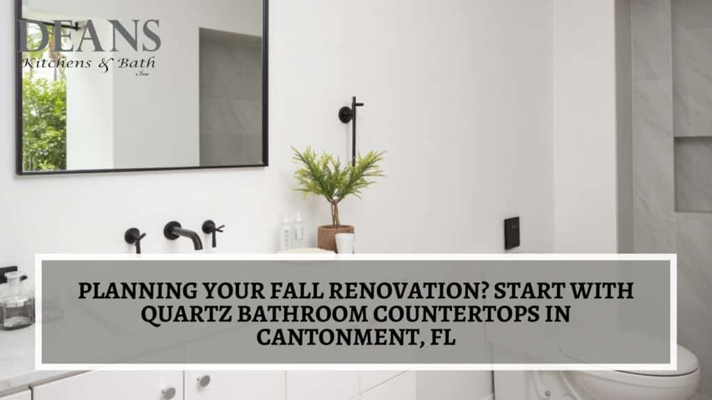 Quartz bathroom countertops in Cantonment